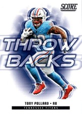 Tony Pollard #14 - Throw Backs - 2025 Panini Score - Titans