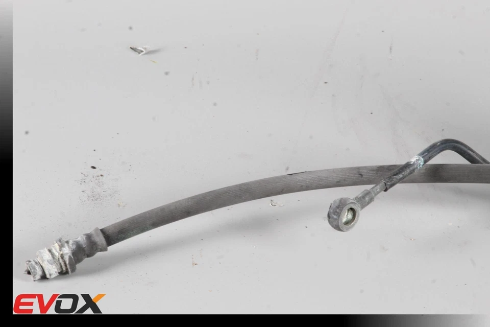 08-15 MITSUBISHI LANCER EVOLUTION EVO X FRONT LEFT BRAKE LINE HOSE OEM - Image 2 of 3