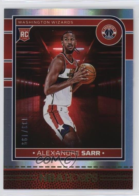 2024 Panini NBA Hoops Rookies Premium Box Set 133/199 Alexandre Sarr #232 11yh