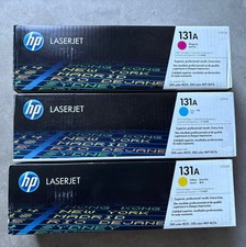 LOT OF 6 GENUINE HP 131A - 2 OF EACH TONERS C/Y/M **SEALED**