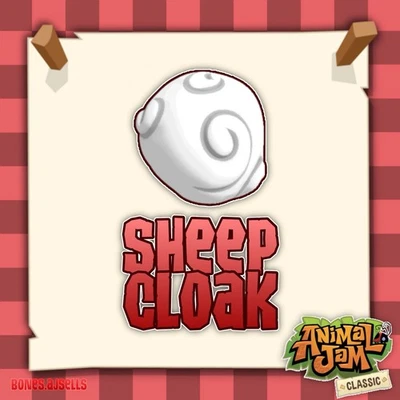 Animal Jam Classic Sheep Cloak | AJC only | READ DESCRIPTION BEFORE PURCHASE