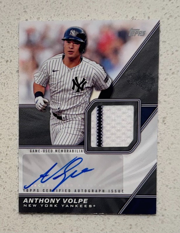 2026 Topps Series 1 Anthony Volpe Major League Materials Patch Autograph