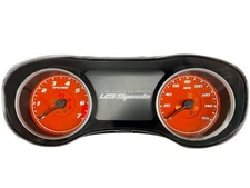 US Speedo Orange Dodge Charger Gauge Face for Clusters 2015-2024 (160 MPH)