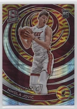 2022 Panini Spectra Rookies Asia Red & Yellow Prizm /75 Nikola Jovic Rookie RC