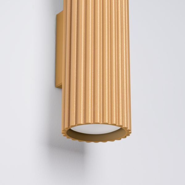 Applique Aluminium Doré GU10 Double Karbon 20
