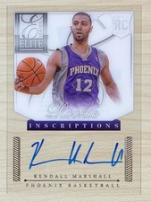 Kendall Marshall 2012-13 Panini Elite Series Auto Rookie Inscriptions🏀PHOENIX🏀