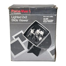 Pana-Vue 1 Lighted Slide Viewer Portable Built-in Screen 2x2 35mm NOS W/ Box
