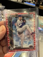 BLAKE SNELL 2025 TOPPS HOLIDAY WRAPPING PAPER SP 15/25 DODGERS 🔥short Print