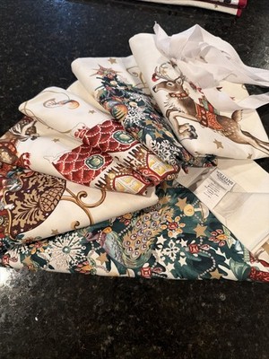 Williams Sonoma Twas the Night Before Christmas Tablecloth 70 x120  Multi NWOT