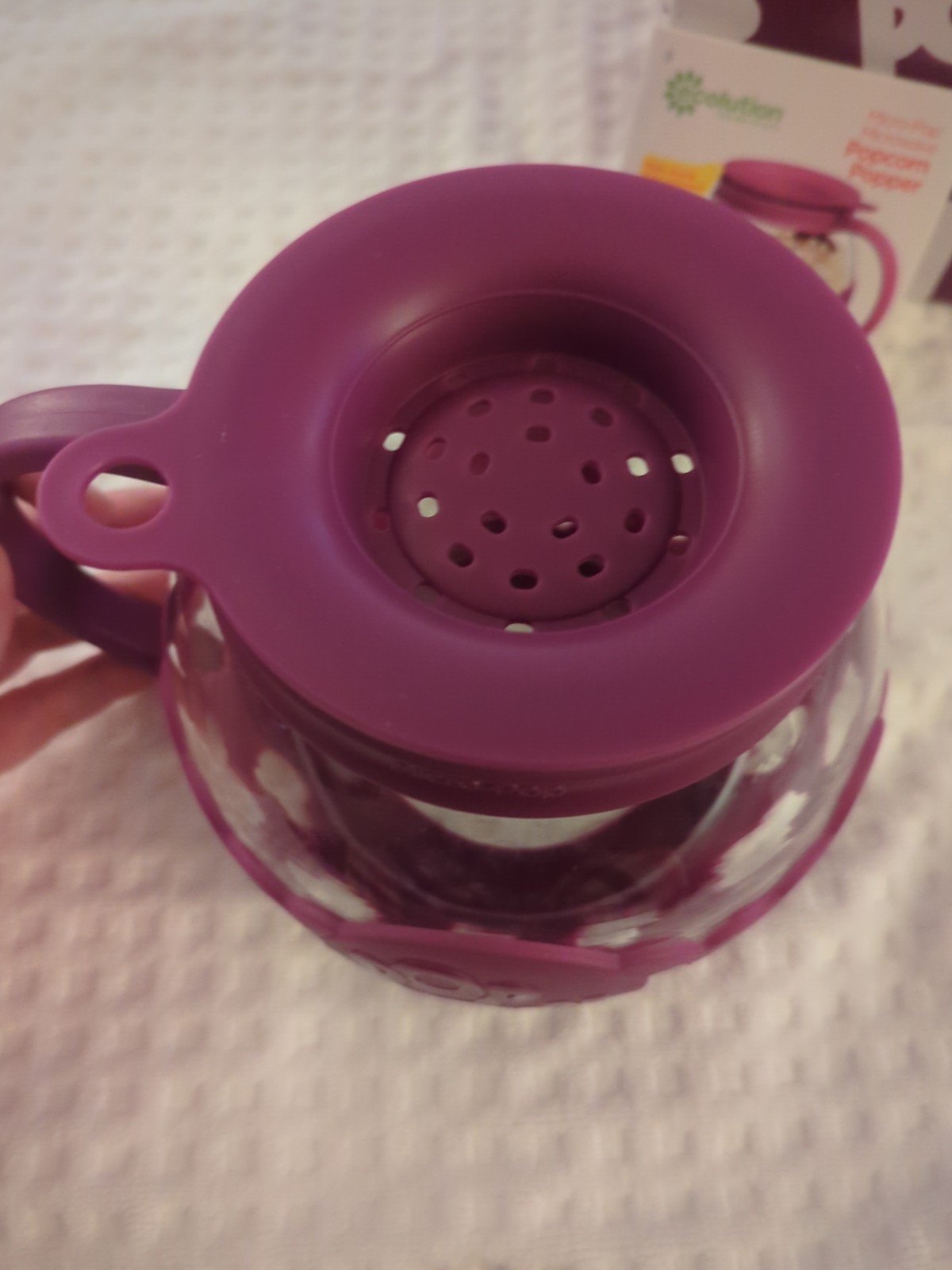 Ecolution Micro-Pop Microwave Popcorn Popper 1.5 QT - Borosilicate Glass