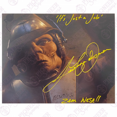 Star Wars: Angriff der Klonkrieger Zam Wesell ''True Form'' 8'' x 10'' Druck signiert...