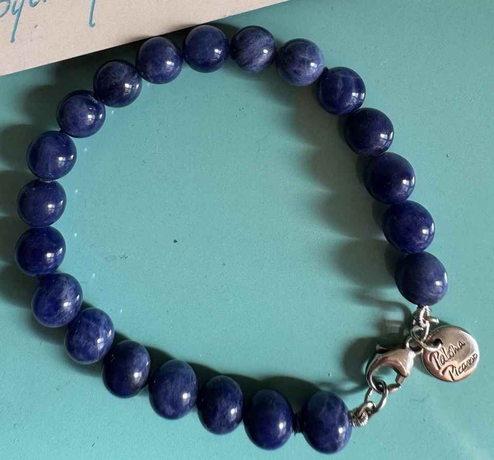 Pulsera Tiffany &co. 8 mm cuentas de sodalita de Paloma Picasso - Rara  Foto 4 de 4