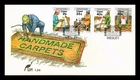 Dr Jim Stamps Ciskei Handmade Carpets 4v Set First Day Cover Monarch Size