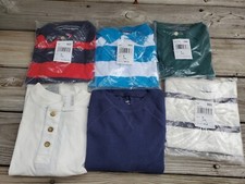The Children's Place Boy's Size 5-6 Long Sleeve Shirt Lot of 6 New With Tags.