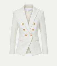 NEW Veronica Beard Women's Miller Dickey Jacket in White Size 2 SJ1512