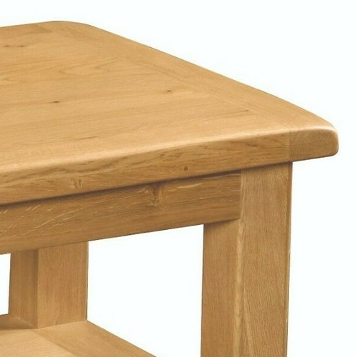 Oakvale Large Coffee Table / Oak Coffee Table / Coffee Table With Shelf / Table - Picture 6 of 24