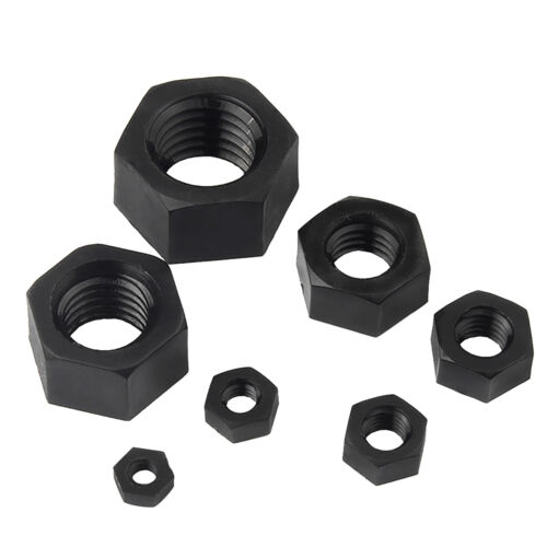 SCHWARZ KUNSTSTOFF SECHSKANT VOLLMUTTERN NYLON SECHSKANTMUTTERN M2 M3 M4 M5 M6 M8 M10 M12 - M20 - Bild 2 von 19