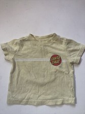 Santa Cruz skateboards Kids Classic Dot T Shirt yellow 18 Months