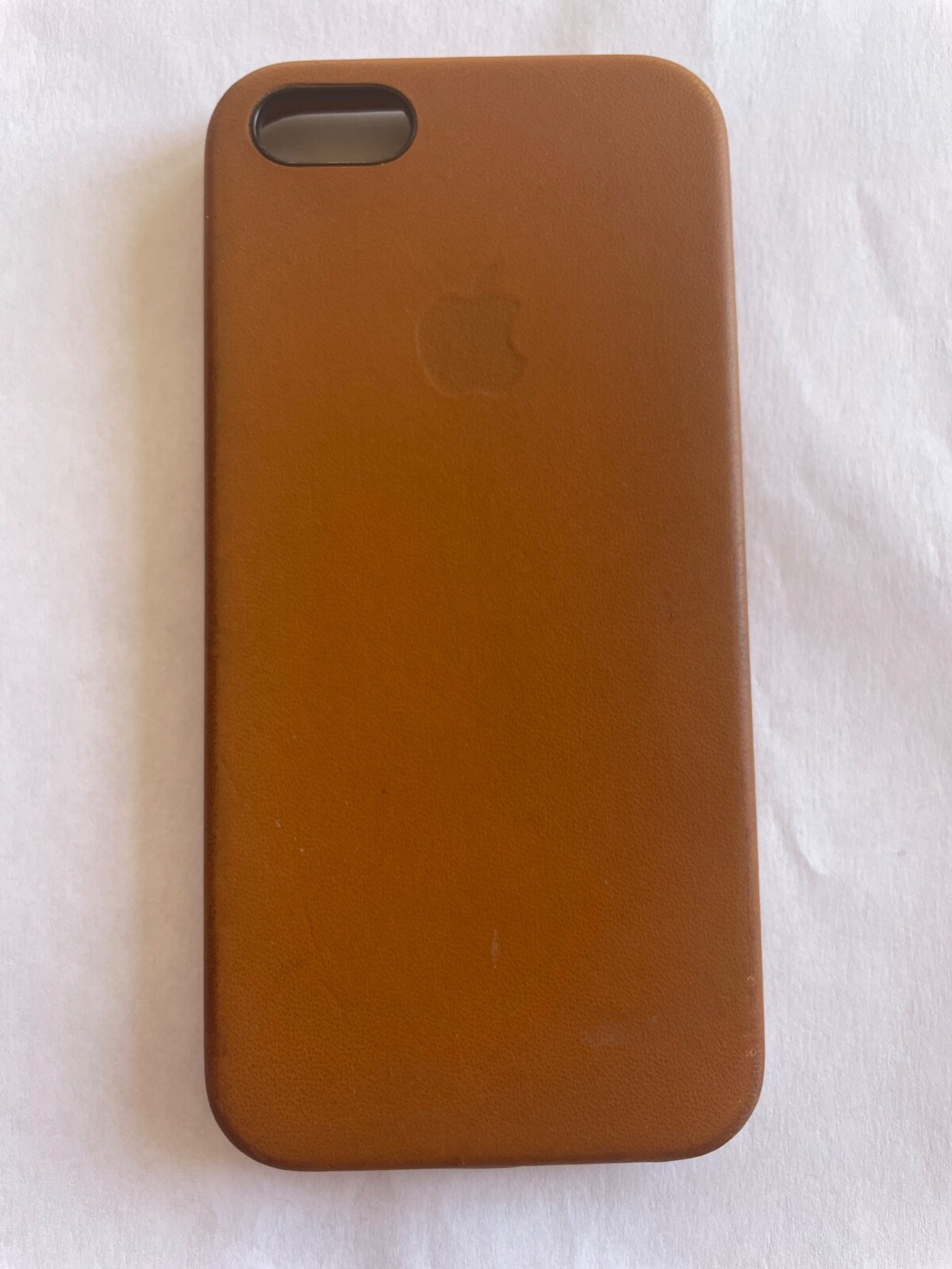 GENUINE Apple Leather Case for iPhone SE/5/5S Brown USED ORIGINAL