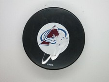 Ian Cole Colorado Avalanche Signed NHL Logo Puck LOM COA (PK2038)