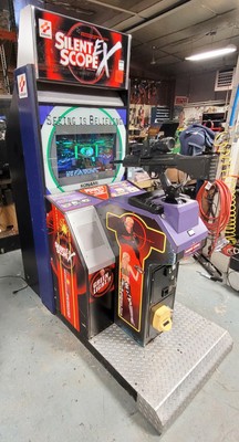 SILENT SCOPE EX Full Size Arcade Shooting Game WORKS GREAT! Be a Sniper!