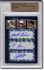Brett ANDERSON Tim Alderson Jarrod Parker Autograph Rookie Auto BGS #/5