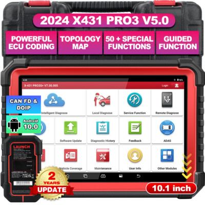 LAUNCH X431 PRO3S+ V5.0 Smartlinker C OBD2 Auto Diagnosegerät für Alle Fahrzeug