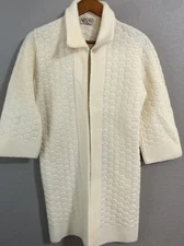 Vintage 60's Banff LTD Sweater Bee Cardigan Women’s Medium Long