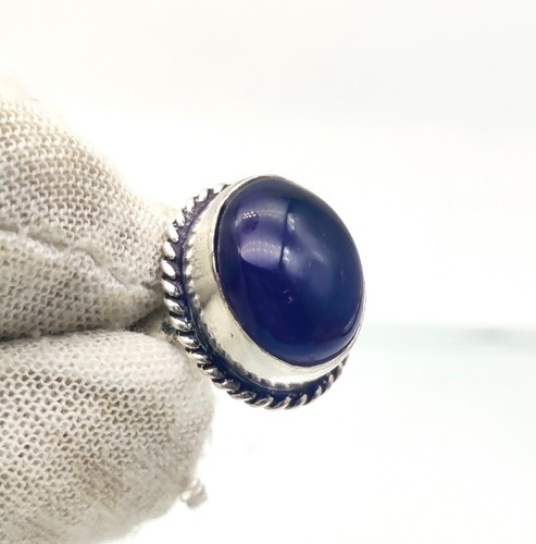 Anillo de piedra ámbar 925 plata esterlina hecha a mano plata mejor regalo de... - Imagen 2 de 7