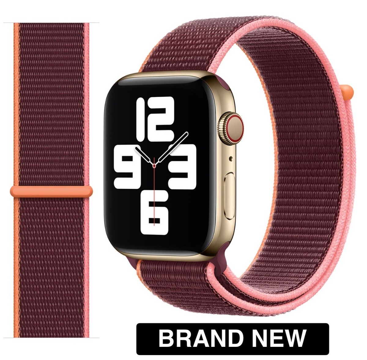 Genuine Apple Watch Sport Loop Band Strap PLUM 42mm 41mm 40mm New