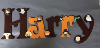 Harry Potter Personalisiert Wandmontage Holz Namensschild verbunden  