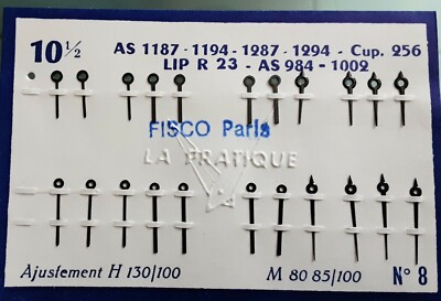 Aiguille de montre AS 984 1002 1187 1194 1294 CUP 256 LIP R23