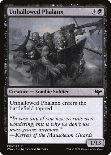 Unhallowed Phalanx VOW #135 MTG Normal
