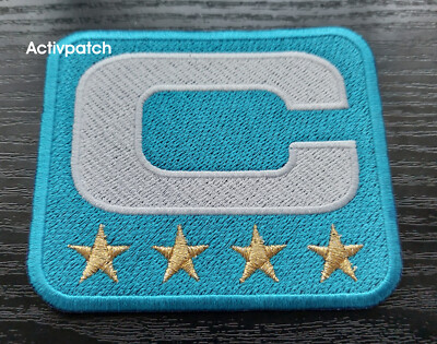Los Angeles Chargers Football NFL Captain C Patch C white 4 Star gold Superbowl