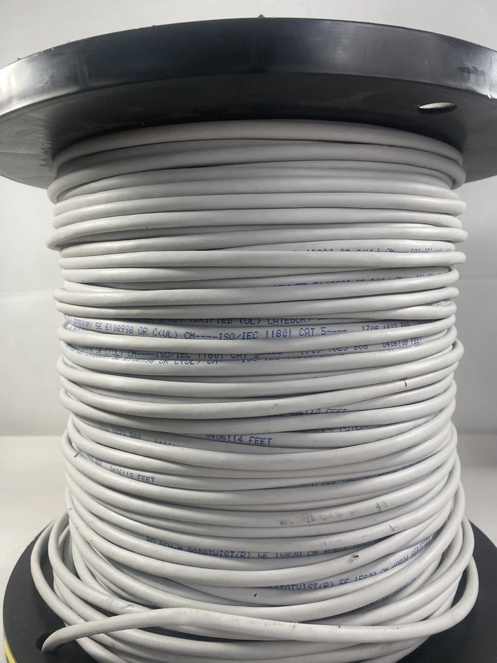 Belden 1583A F6H CAT5 Non-Plenum Communications Cable 4 Pair 24awg (13Ibs 6.3oz) - Image 4 of 4