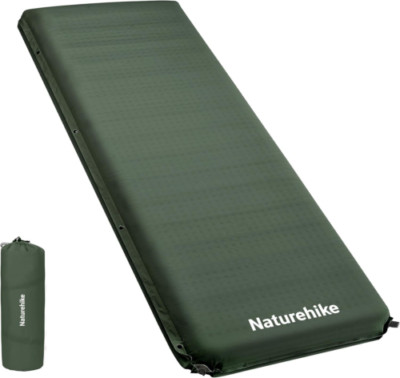 Naturehike 4''/10cm Ultra Thick Foam Self Inflating Sleeping Pad, R9.5 Green 