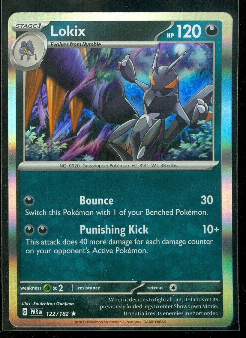 Pokemon LOKIX 122/182 Paradox Rift - RARE HOLO - - MINT | eBay Pokemon LOKIX 122/182 Paradox Rift - RARE HOLO - - MINT | eBay