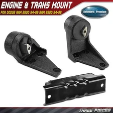 3x Engine Motor & Transmission Mount for Dodge Ram 2500 1994-1999 Ram 3500 94-98