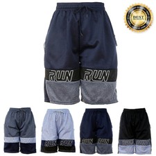 Mens Mesh Quick-Dry Gym Basketball Shorts Outdoor Sports Pants W/Side 2 Pockets