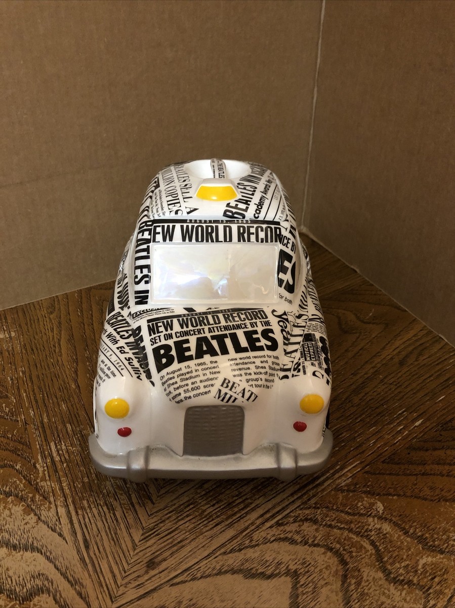 Vintage 1998 The Beatles Newspaper Taxi Cookie Jar Rare