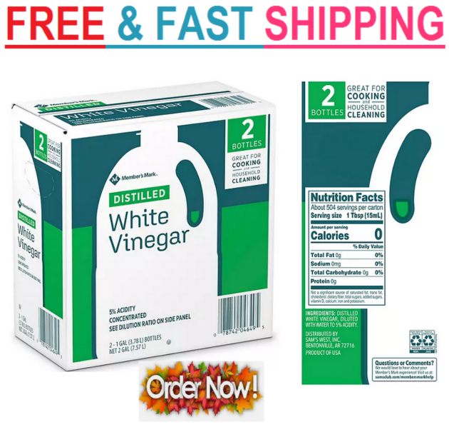 Member's Mark Distilled White Vinegar (1 gal., 2 pk.).Best Price eBay