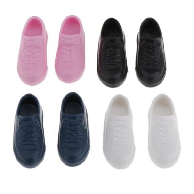 4 Paar niedliche flache BJD Puppenschuhe für 1/6 Blythe Dress Up Zubehör