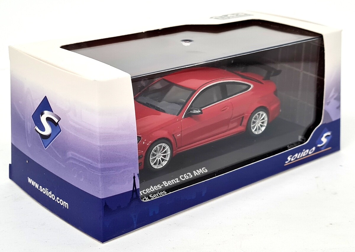 Solido 1/43 - Mercedes Benz C63 AMG Black Series Red Diecast Model