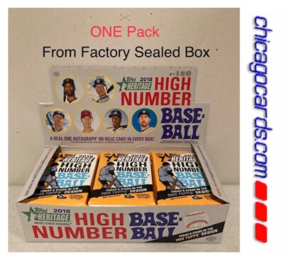 2018 Topps Heritage High Number HOBBY Pack Look4 Ohtani Acuna RC Trout Soto AUTO