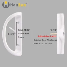 HauSun Patio Door Handle Set + Mortise Lock 45° Perfect Replacement for Sliding