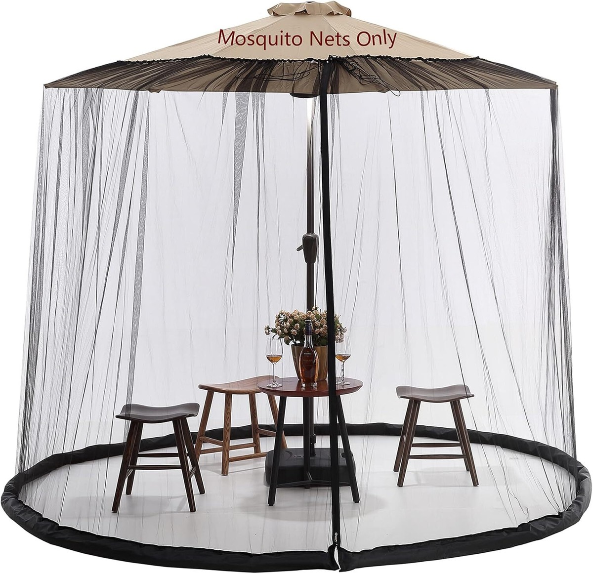 10 patio umbrella auto tilt 9ft Patio Umbrella 3-tier Outdoor Umbrella (No Base)