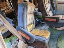 1984 Chevy Conversion Van Front Cloth Tan Manual Rotating Passenger Seat