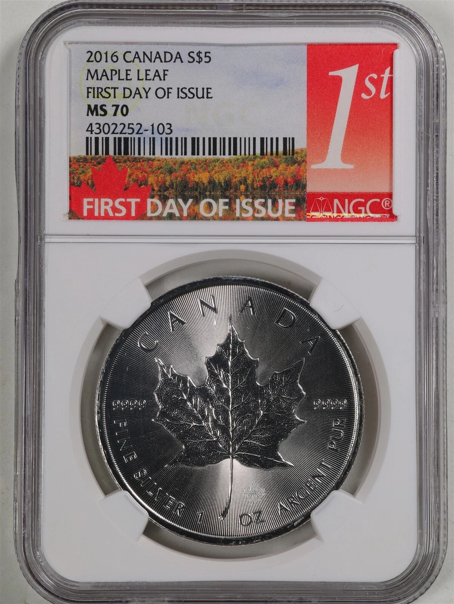 Canadian Maple Leaf NGC 2016 Silver Bullion Coins for sale | eBay