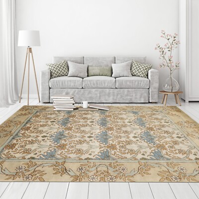 WILLIAM MORRIS ARTS & CRAFTS LoomBloom Multi Sizes Handmade Wool Area Rug BEIGE