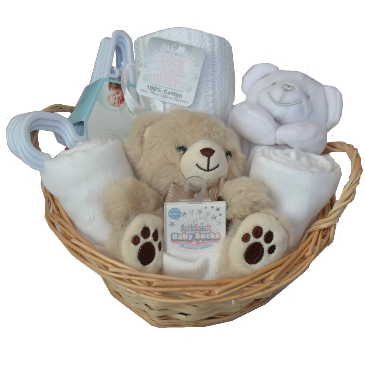 Neutral Unisex Baby Gift Basket / Hamper - Baby Shower